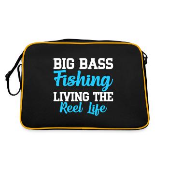 Big Bass Fishing - Retro Bag - black/gold - Back