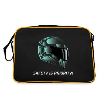 LA SÉCURITÉ EST UNE PRIORITÉ - Sac Retro - noir/or - Dos
