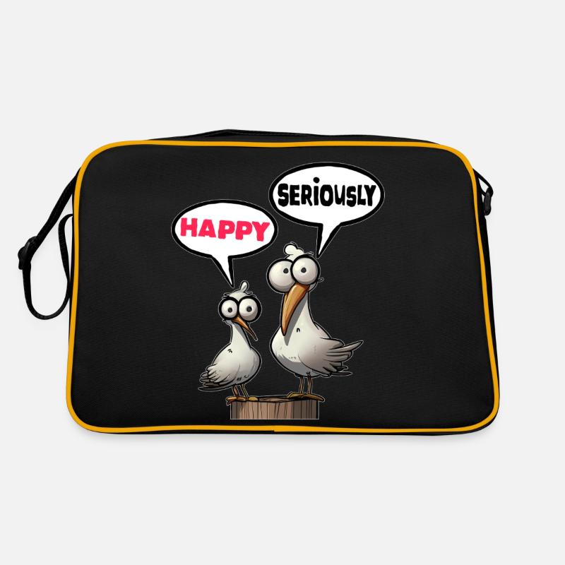 Die Bäädden Möwen - Möwe omg seriously Retro Tasche