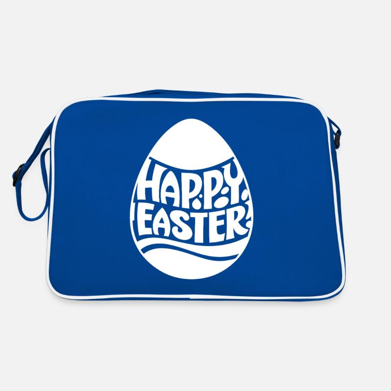 Joyeuses Pâques - Lapin de Pâques - Oeuf de Pâques - Cadeau Sac Retro
