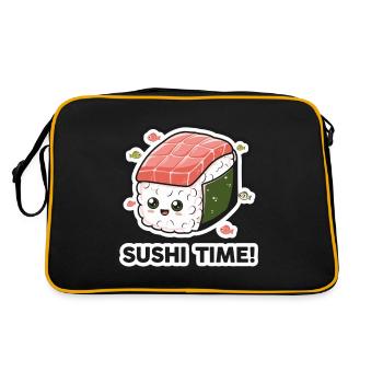L’HEURE DES SUSHIS - Sac Retro - noir/or - Dos