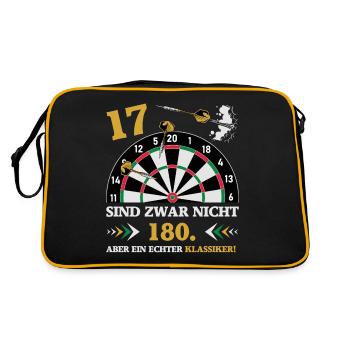 Les fléchettes 17 ne sont pas des fléchettes d’anniversaire de 180 - Sac Retro - noir/or - Dos