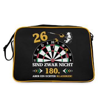 Les fléchettes 26 ne sont pas des fléchettes d’anniversaire de 180 - Sac Retro - noir/or - Dos