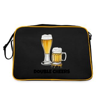 Double Cheers - Retro Bag - black/gold - Back