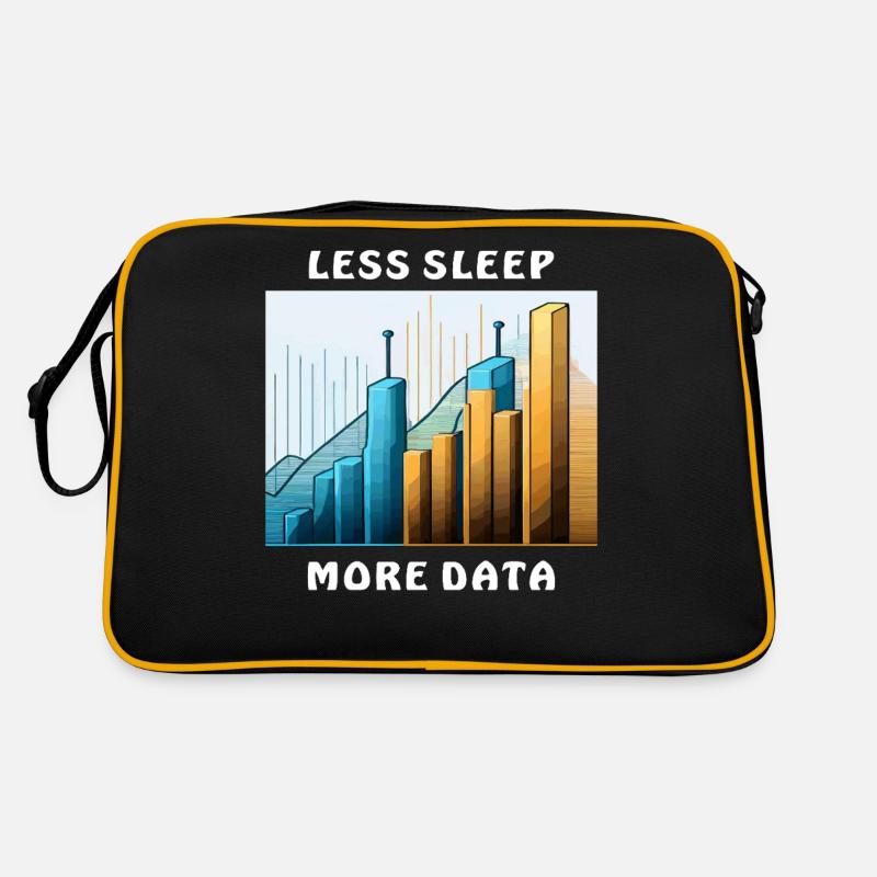 LESS SLEEP MORE DATA Retro Bag