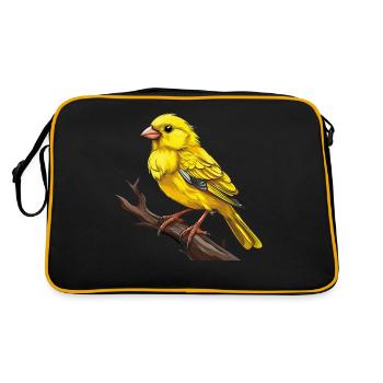 BIRD CANARY BIRD - Retro Bag - black/gold - Back