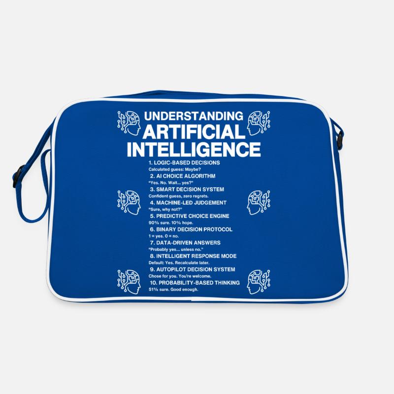 Understanding Artificial Intelligence – AI Humor Retro Tasche