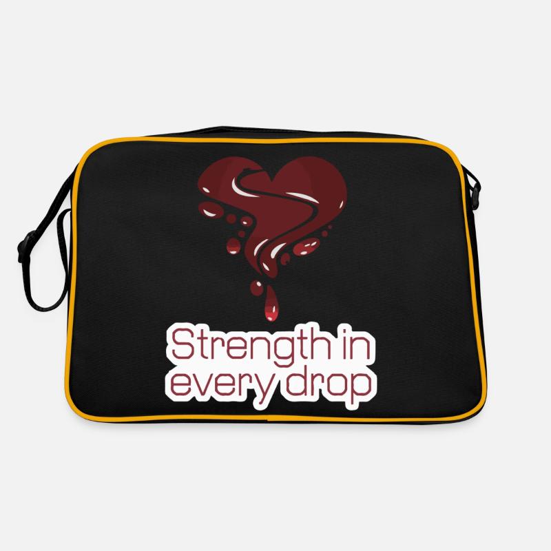 LA FORCE DANS CHAQUE GOUTTE DE SANG Sac Retro