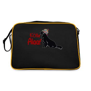 Kölle Alaaf Hund Kölle Alaaf Dog - Retro Bag - black/gold - Back
