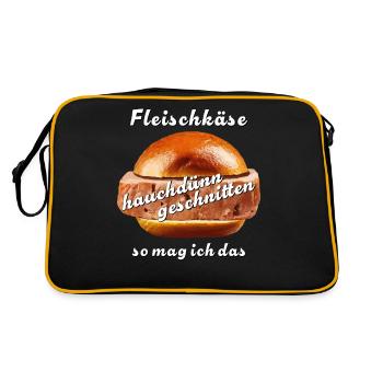Meatloaf sliced wafer-thin - Retro Bag - black/gold - Back