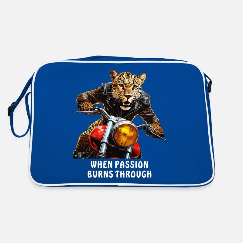 MOTORCYCLE WHEN PASSION BURNS THROUGH Retro Bag