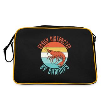 Facilement distrait par les crevettes Shrimp Lover Seafood - Sac Retro - noir/or - Dos