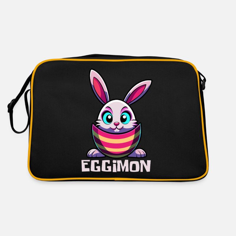 Eggimon - Lapin de Pâques - Oeuf de Pâques - Cadeau Sac Retro