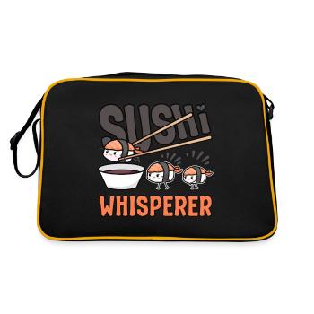 Amateur de cuisine japonaise Sushi Whisperer Sushi - Sac Retro - noir/or - Dos