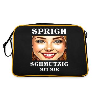 LA FEMME SOURIT, ME PARLE SALE - Sac Retro - noir/or - Dos