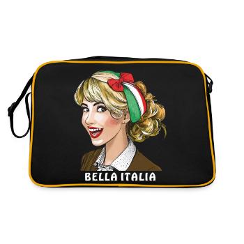 FEMME ITALIE BELLA ITALIA - Sac Retro - noir/or - Dos