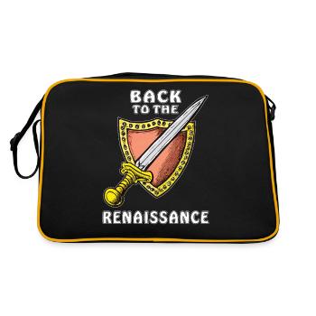 MOYEN ÂGE RETOUR À LA RENAISSANCE - Sac Retro - noir/or - Dos