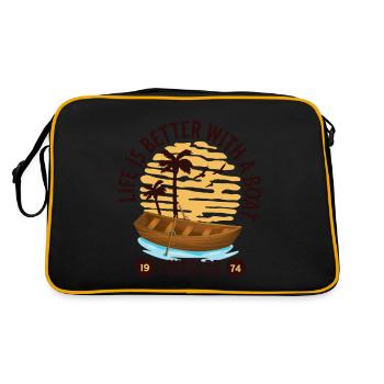 Conception de la vie en bateau - Sac Retro - noir/or - Dos