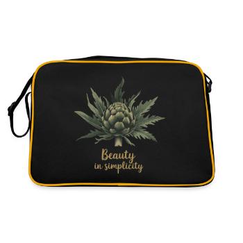 L’ARTICHAUT, LA BEAUTÉ DANS LA SIMPLICITÉ - Sac Retro - noir/or - Dos