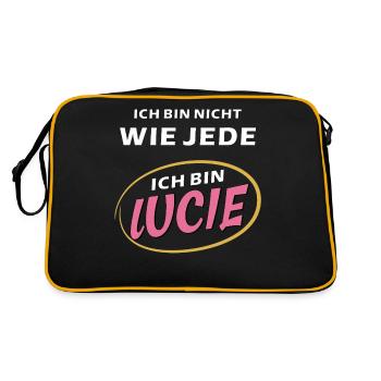 I'M LUCIE - Retro Bag - black/gold - Back