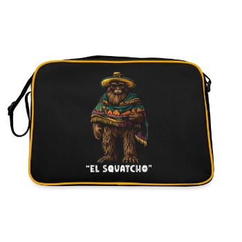 El Squatcho Mysterious Creature with Sombrero and - Retro Bag - black/gold - Back