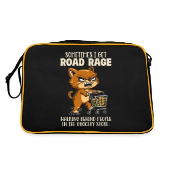 Parfois, j’ai de la rage au volant derrière les gens dans le - Sac Retro - noir/or - Dos