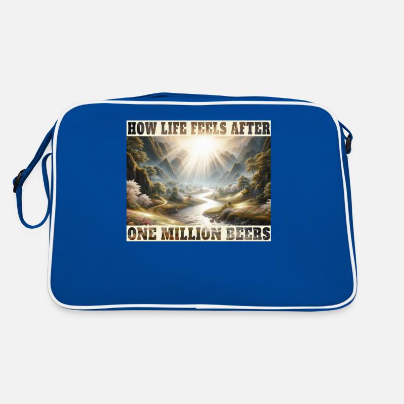 Wie sich das Leben nach einer Million Bier Retro Tasche