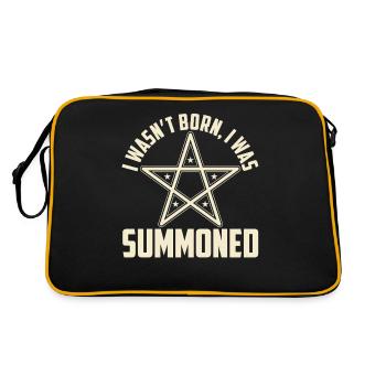 Je ne suis pas né, j’ai été convoqué - Sac Retro - noir/or - Dos