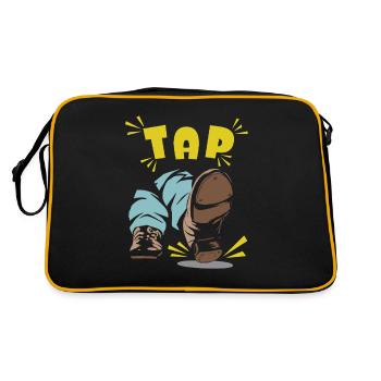 TAP Steps Rhythm Dynamics pour les amateurs de danse - Sac Retro - noir/or - Dos