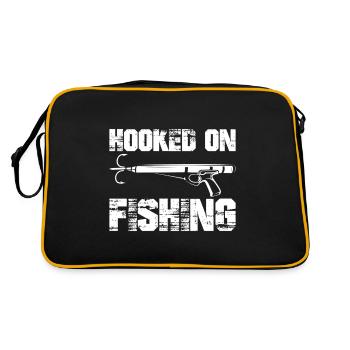 Hooked On Fishing - Retro Bag - black/gold - Back
