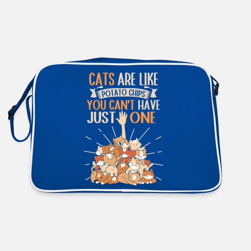 Les chats sont comme des chips, vous ne pouvez pas en avoir un seul Sac Retro