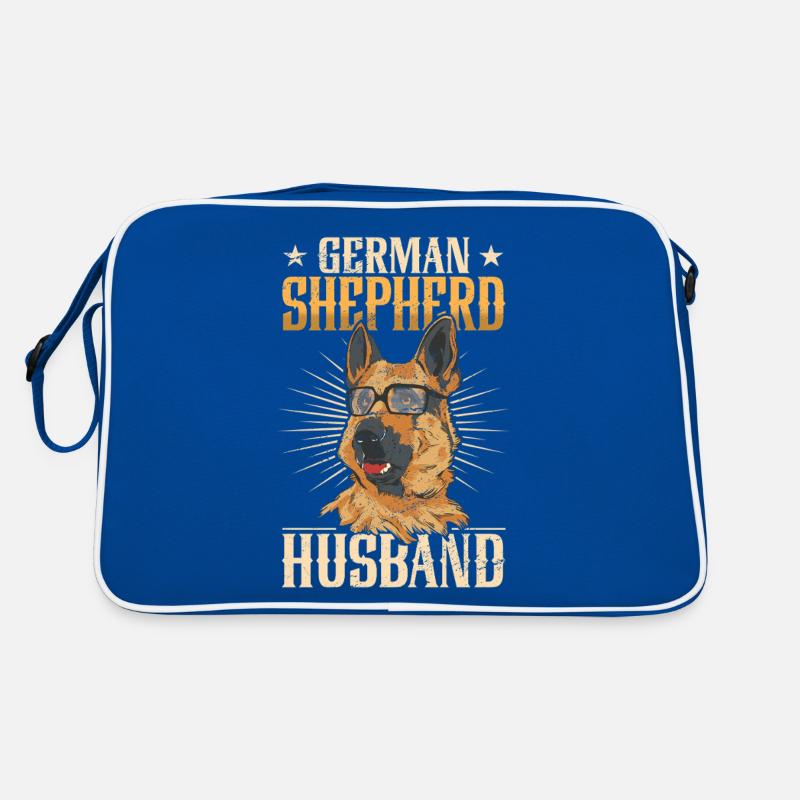 Deutscher Schäferhund Liebhaber Eheman Edition Retro Tasche
