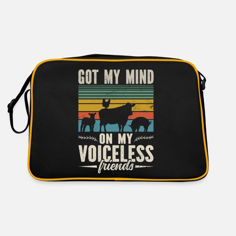 Thoughts With My Silent Friends Vegan Retro Bag
