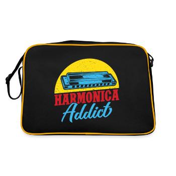 Drôle d’harmoniciste Harmonica Addict Harmonica - Sac Retro - noir/or - Dos