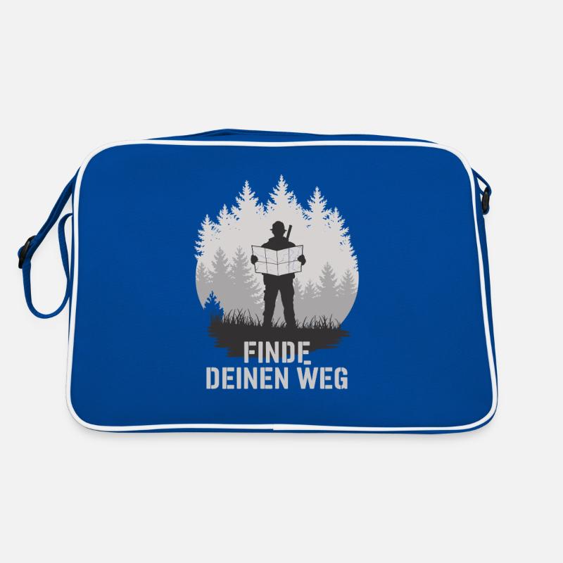 Finde Deinen Weg Survival Retro Tasche