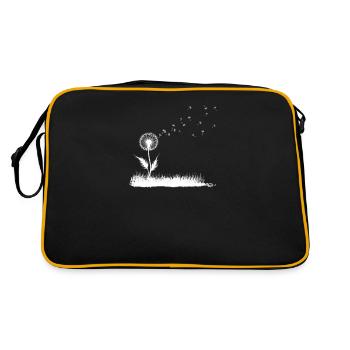Souhaits de pissenlit dans le vent - Sac Retro - noir/or - Dos