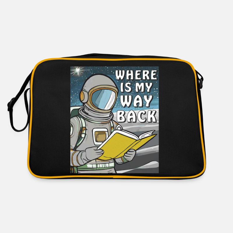 ASTRONAUT BUCH WHERE IS MY WAY BACK Retro Tasche