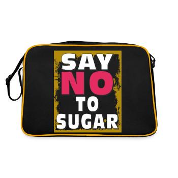 ZUCKER SAY NO TO SUGAR - Retro Bag - black/gold - Back