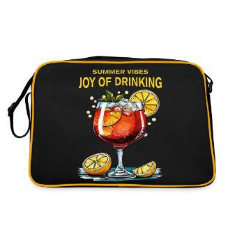 DRINK SPRITZ PLAISIR DE BOIRE - Sac Retro - noir/or - Dos