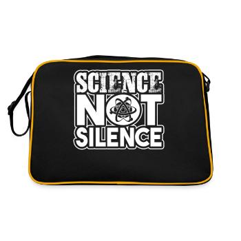 Scientist Science Not Silence - Retro Bag - black/gold - Back