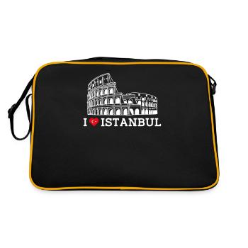 J’aime Istanbul Cool Colisée Turquie Lover Europe - Sac Retro - noir/or - Dos
