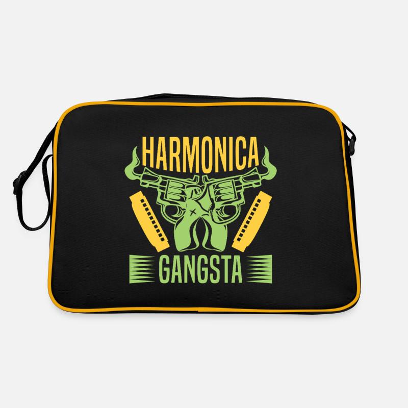 Drôle d’harmonica Harmonica Gangsta Harmonica Sac Retro