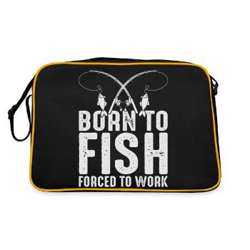 Born To Fish - Retro Bag - black/gold - Back