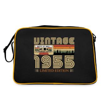 1955 Birthday 1955 Vintage Birthday 1955 - Retro Bag - black/gold - Back