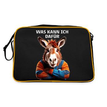 QUE PUIS-JE FAIRE À CE SUJET - Sac Retro - noir/or - Dos