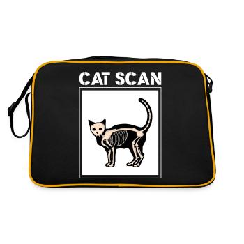 scan pour chat Design pour un amoureux des chats - Sac Retro - noir/or - Dos