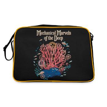 Mechanical Marvels of the Deep Design - Retro Bag - black/gold - Back