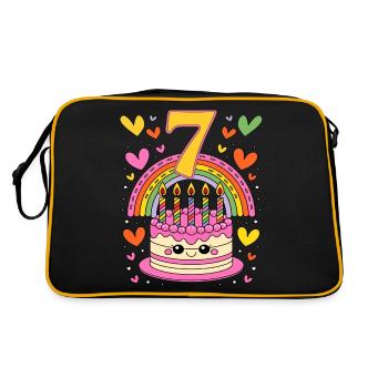 Anniversaire des enfants 7.png - Sac Retro - noir/or - Dos