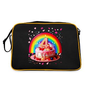 Anniversaire 4.png - Sac Retro - noir/or - Dos