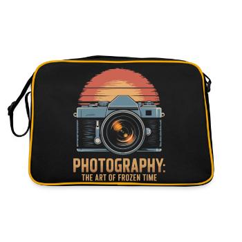 Fotografie: Die Kunst der eingefrorenen Zeit - Retro Tasche - Schwarz/Gold - Hinten